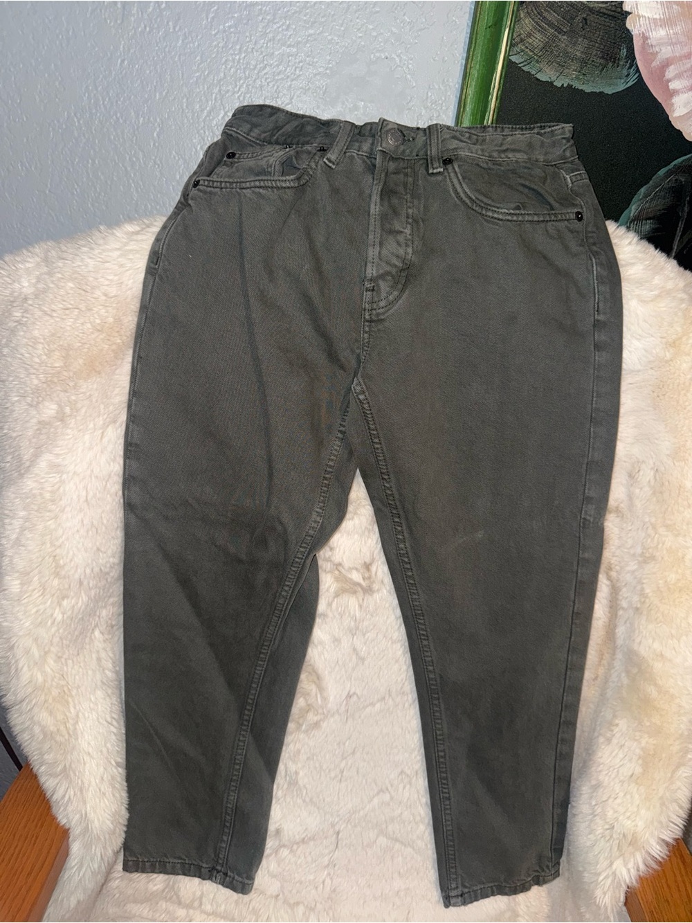 Grey Zara Basic Slim Fit Jean